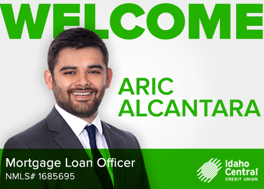 Picture of Aric Alcantara with his job title as a Mortgage Loan Officer