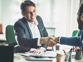 Businessmen shaking hands