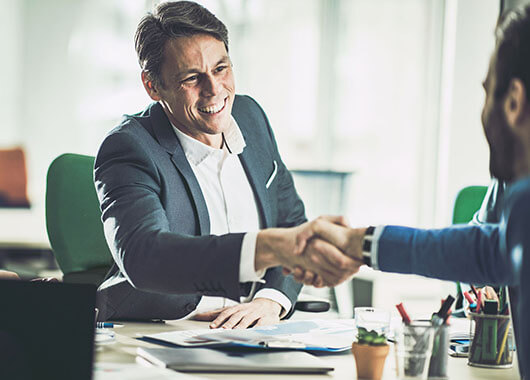 Businessmen shaking hands