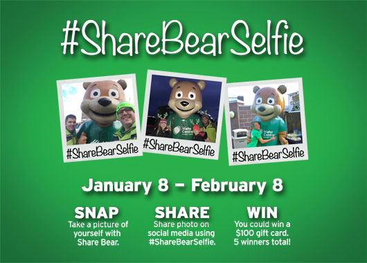 Share Bear Selfie Contest