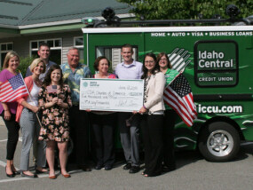 ICCU donates $5000 to CDA Chamber of Commerce