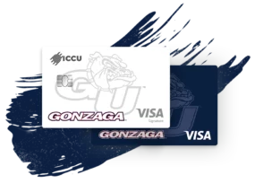 A visual image of the Gonzaga Visa Rewards Credit Cards