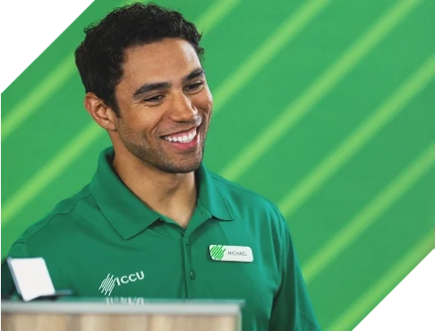 ICCU team member inside a local branch.